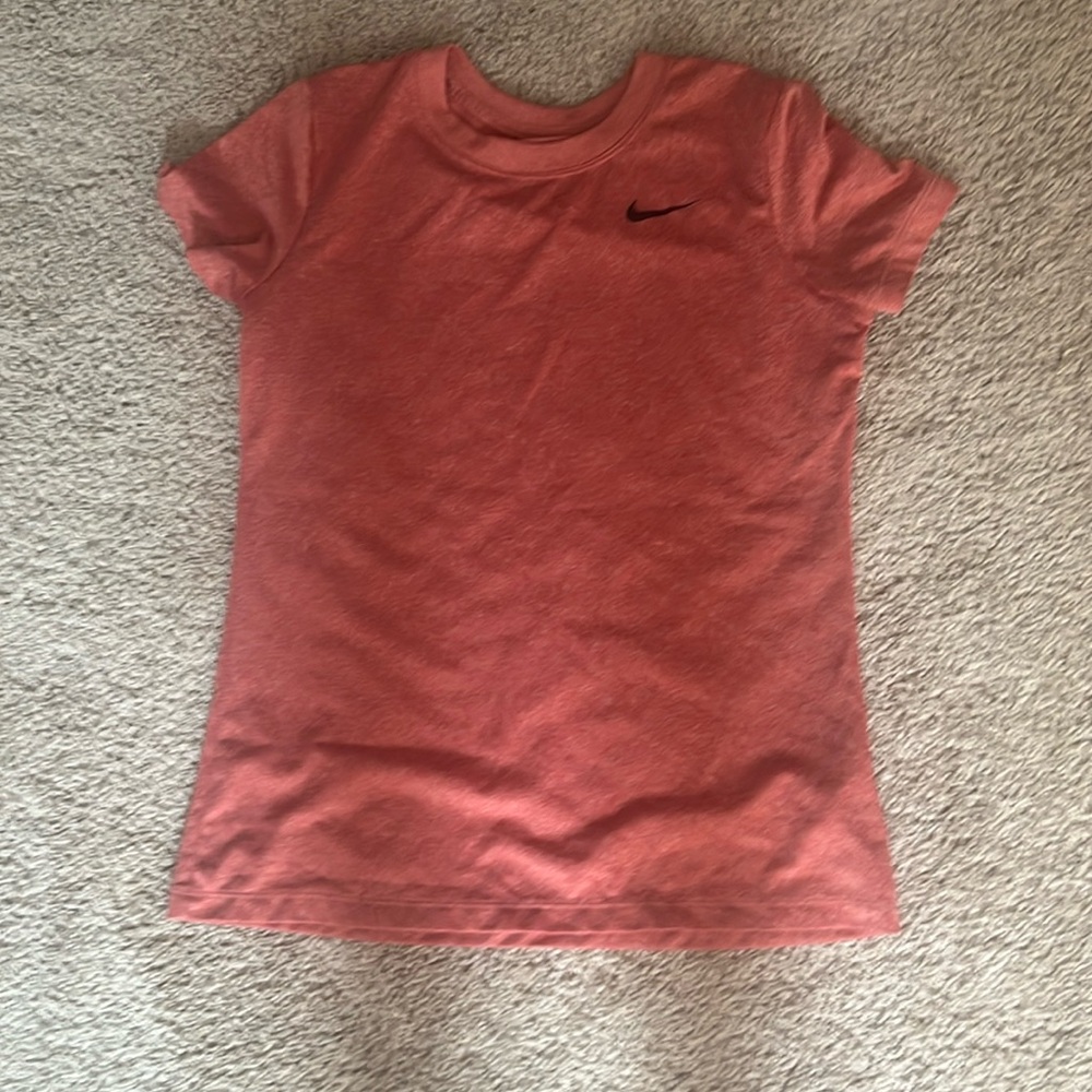 Nike dri-fit athletic shirt, pink/orange